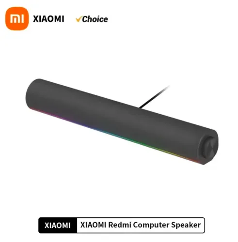 Xiaomi Desktop Soundbar Speaker Rgb Bluetooth Usb Auxiliar Cor Cinza