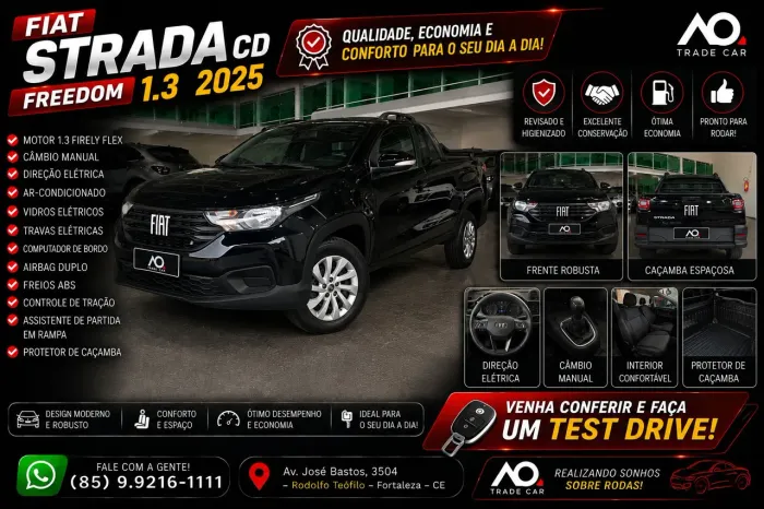 Fiat Strada Freedom 1.3 Flex 8V CD 2025