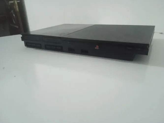 PS2 com todos os cabos +6 contoles