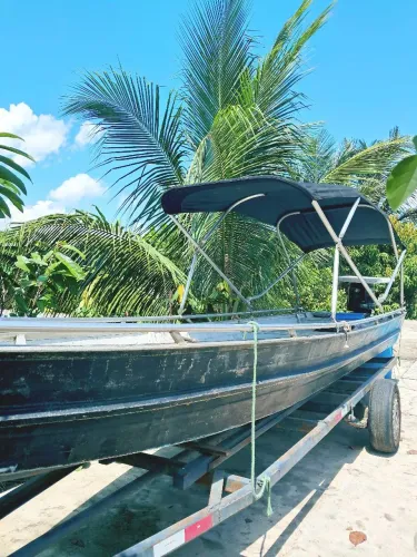 Lancha, motor mercury 50hp carrocinha