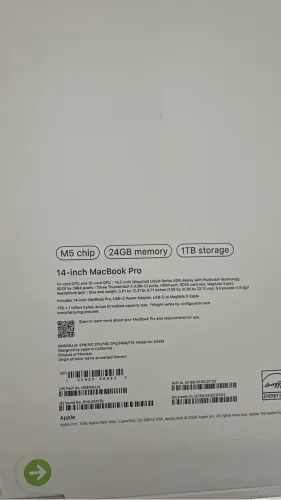 MacBook Pro M5 14.2 24GB- 1TB SSD - Space black 
