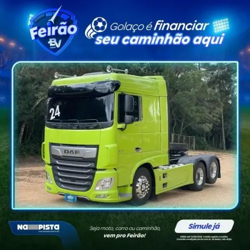 DAF XF 480 6X2 ANO 2024 - 176 MIL KM - RODAS DE ALUMINIO + KIT DEFLETOR + SAIAS LATERAIS 