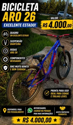 Vendo bike hupi naja praticamente nova chama *