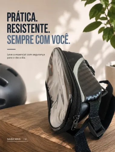 Bolsa de Guidão para Bicicleta com Porta Celular Touch - Usado