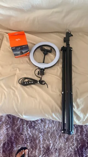 Vendo Ring light com suporte giratório 360 graus