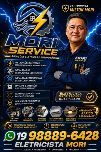 Eletricista Mori instalação elétrica 