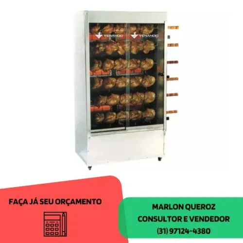 Assadeira de Frango Venâncio 30 Frangos Nova