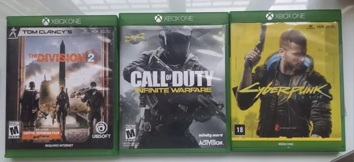 Jogos Xbox (Cyberpunk, Call of Duty e The Divison 2) VENDO SEPARADO