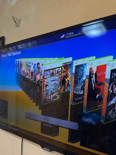 XBOX DESBLOQUEADO COM 70 JOGOS E GARANTIA