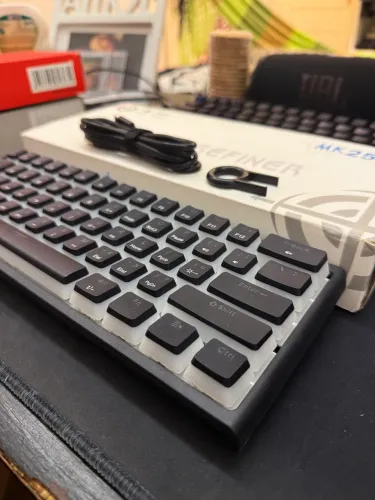 Teclado mecânico MK25, switch blue