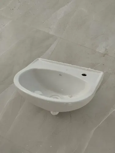 Pia banheiro 30x40 cm porcelana branca