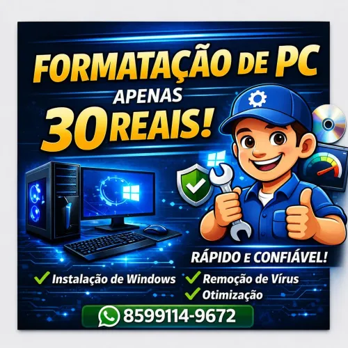 Formatação e otimização de pc/notebook
