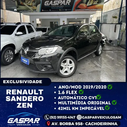 RENAULT SANDERO ZEN 1.6FLEX CVT 2020