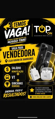 VAGA VENDEDORA