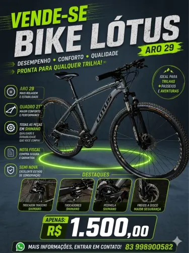 Bike Lottus aro 29 Extra!!