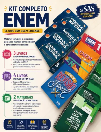 Kit completo preparatório enem 