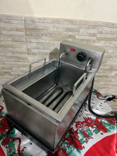 Fritadeira Elétrica Industrial Em Aço Inox