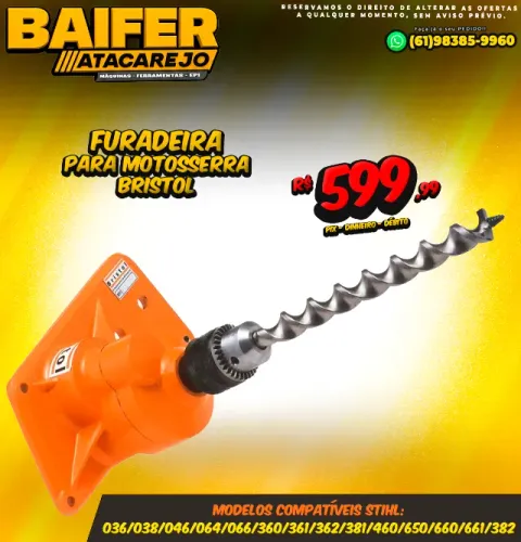 Furadeira Para Motosserra Bristol