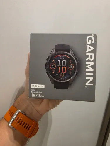 Relogio Garmin Fenix 8 47mm Amoled Saphira