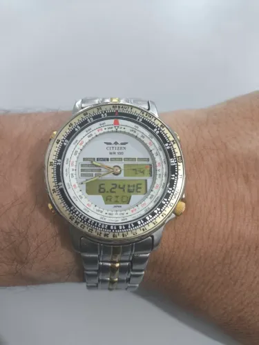 Relógio Citizen wr100 aviador 