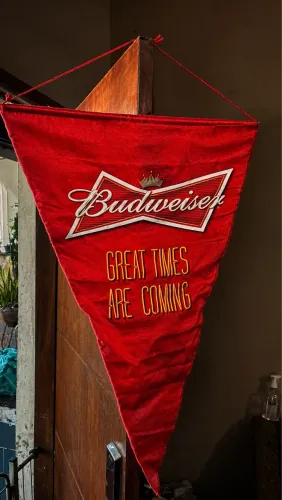 Flâmula bandeira cerveja Budweiser