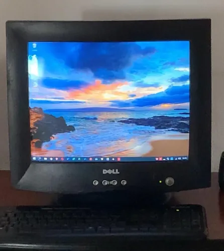 Monitor CRT Preto Dell E773c 17 polegadas usado