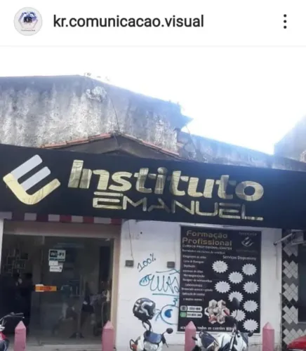 Placa para loja fachada letreiro acm lona