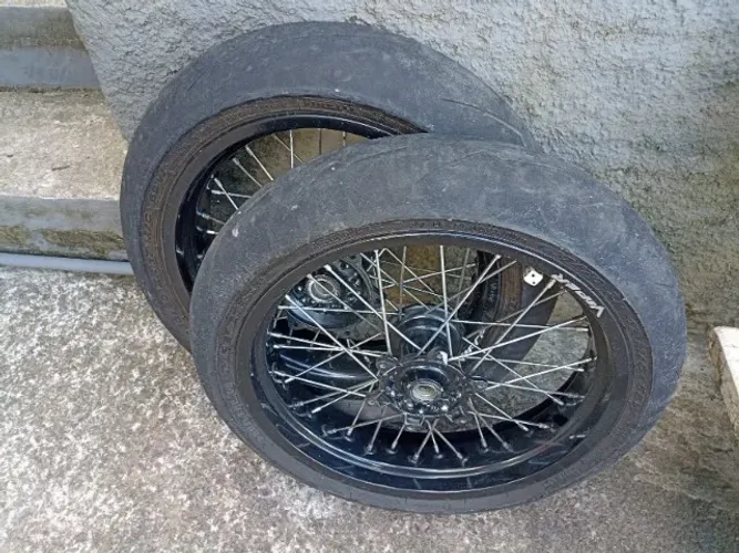 Jogo de rodas moto Motard