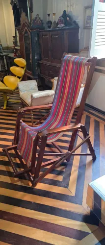 Moveis design, espreguiçadeira anos 50 artista Lúcio Costa , antiguidades 