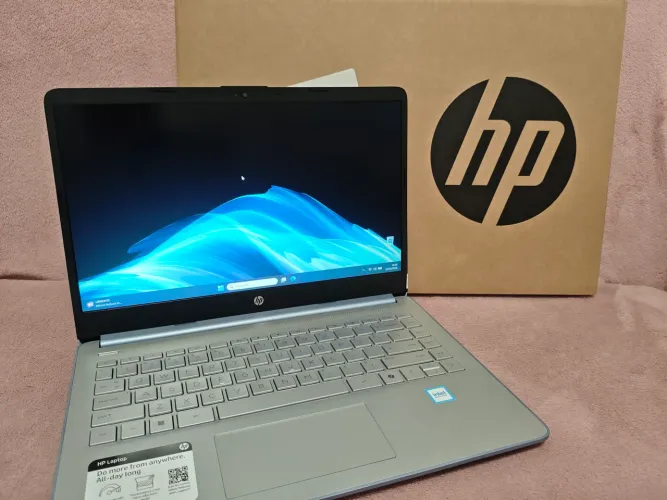 Notebook HP 14" - Azul - Novo