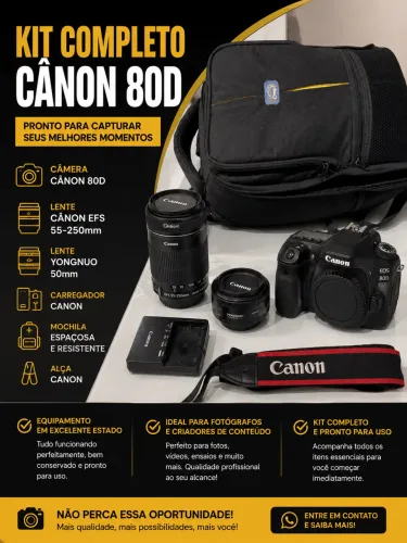 KIT COMPLETO CANON 80D 