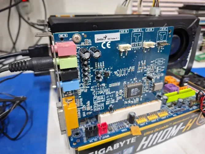 Placa de Som PCI Genius SM Value 4.1 Funcionando
