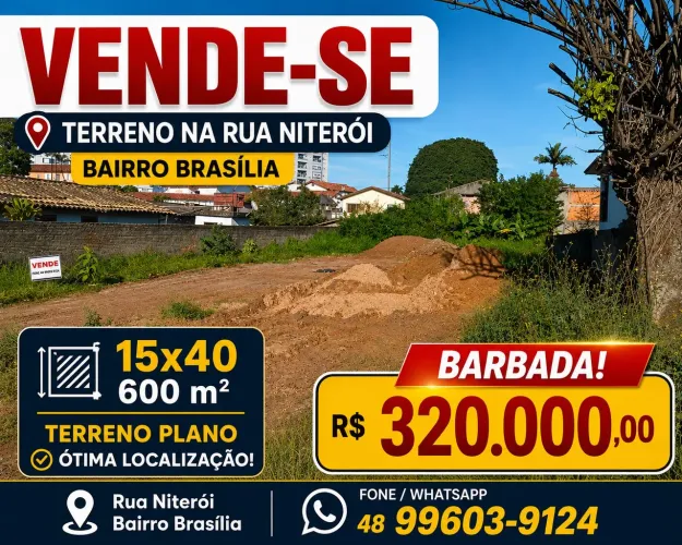 Terreno Bairro Brasília Criciúma SC