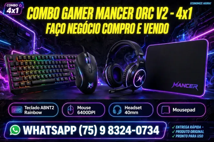Combo Gamer mancer orc v2