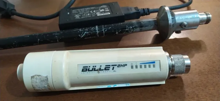 Ubiquit bullet 2hp antena wireless e fonte usado