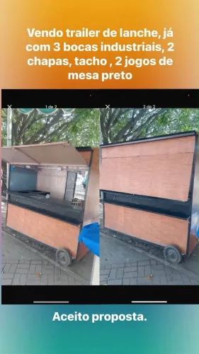 Vendo trailer de lanche