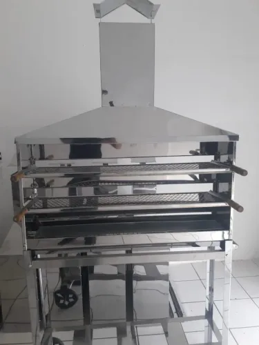 Carrinho de Churrasco Grande Churrasqueira Profissional Nova
