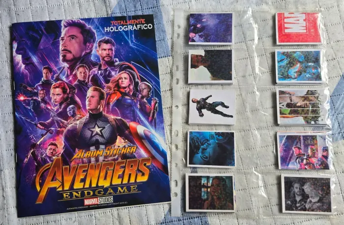 Álbum Vingadores Ultimato completo p/ colar
