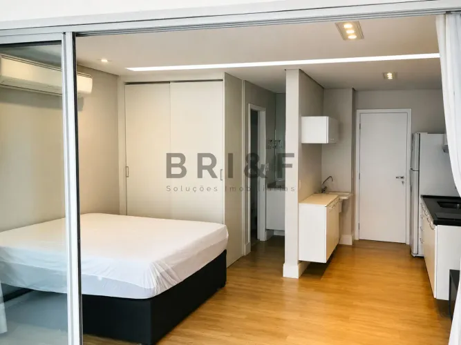 Studio para locação - 39m² - mobiliado - 1 vaga - Brookllin - São Paulo/SP