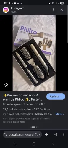Secador philco 4 em 1