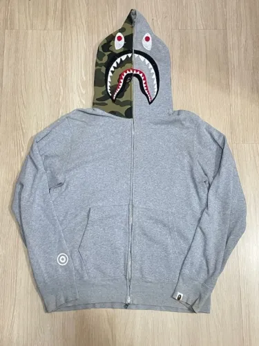 moletom bape shark cinza - g