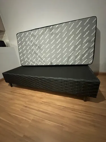 ? CAMA BOX ITÁLIA BLACK SOLTEIRO | MOLAS ENSACADAS + PILLOW TOP