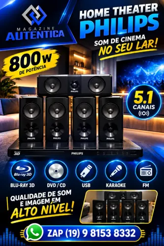 HOME THEATER PHILIPS 3D 5.1 (59R-26)