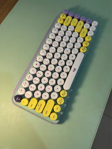 Teclado Logitech Pop Keys Lilás / Bluetooth