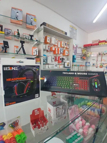Kit gamer teclado + mouse + fone RGB