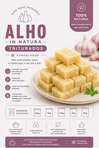 Alho triturado In natura