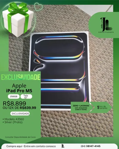IPAD PRO M5, 256GB, TELA 13?, LACRADO, EXCLUSIVO!