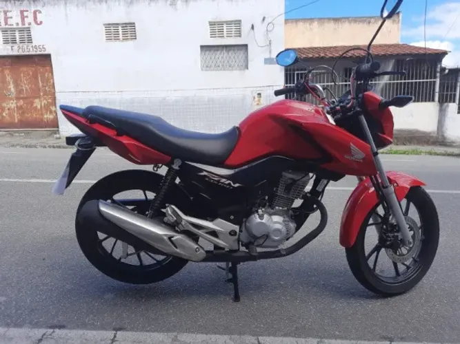 HONDA CG 160 FAN - 2023 -  VERMELHA - ESTADO DE ZERO KM