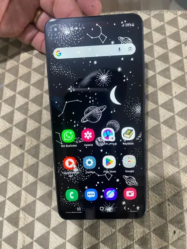 Samsung Galaxy a 21 S como biometria digital