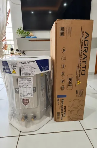 AR CONDICIONADO SPLIT AGRATTO 12mil BTUS INVERTER! ACEITAMOS CARTOES 